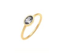 Elli Ring Bandring Geo Form Kristall 925 Silber 54 mm Gold