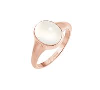 ELLI Damen Ring Edelstein Ring, Siegelring rosegold, Größe 52, 6620389 Rosegold 52