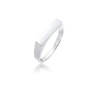 Elli Ring Damen Siegel Eckig Geo Design Basic in 925 Sterling Silber