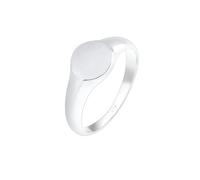 Elli, Ring Siegelring Royal Matt Geo Basic Trend 925 Silber in silber, Schmuck für Damen Gr. 50 mm