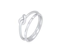 Elli Ring-Set »Knoten Verknotet Trend Basic 2er Set 925 Silber«, Knoten SIZE,52|56|58