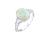 ELLI Damen Ring Opal, Siegelring silber, Größe 52, 6525032 Silber 52