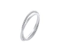 ELLI Ring Wickel Klassisch Filigran Gedreht Trend Aus 925 Sterling Silber für Damen - 62