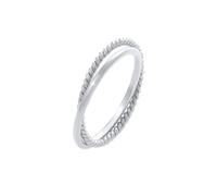 ELLI Ring Wickel Klassisch Filigran Gedreht Trend Aus 925 Sterling Silber für Damen - 64