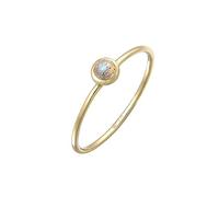 Elli Ring Damen Solitär Schlicht mit Labradorit in 375 Gelbgold