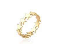 Elli Ring Damen Sterne Astro Universum in 925 Sterling Silber vergoldet