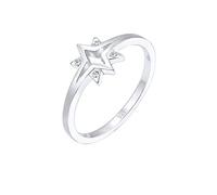 Elli Ring Damen Sterne Starburst mit Kristallen in 925 Sterling Silber