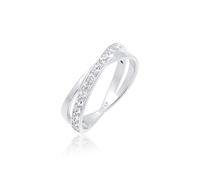 Elli Ring Damen Wickel Elegant mit Kristallen in 925 Sterling Silber