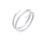Elli Ring Wickelring Twist Fein 925 Silber, silber Silber