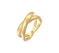 Elli Ring Damen Wickel X-Form Kreuz Trend 925 Silber