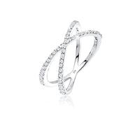 ELLI Damen Wickelring 'Kreuz' silber, Größe 58, 4024953 Silber 58