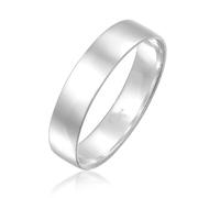 Elli PREMIUM, Ring Bandring Trauring Basic 585 Weißgold in weiß, Schmuck für Damen Gr. 52 mm