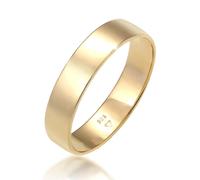 Elli Ringe - Ring Bandring Trauring Basic Hochzeit Paar 585 Gel - Gr. 64 MM - in Gold - für Damen