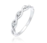 Elli Ringe - Ring Elli DIAMONDS Ring Knoten Unendlich Diamant ( - Gr. 54 MM - in Silber - für Damen