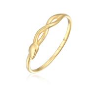 Elli Ringe - Ring Schlange Infinity 375 Gelbgold - Gr. 58 MM - in Gold - für Damen
