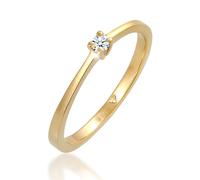 Ring Solitär Verlobung Diamant 0.11 Ct. 585 Gelbgold DIAMORE Weiß 54 (Artikelnummer: 4N189/30X54)