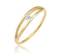 Elli DIAMONDS Verlobung Wellen Diamant (0.06 ct.) 585 Gelbgold 58 Damen
