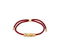 Elli Satin Lettering Herz 925 Sterling Silver goldplated Rot Damen