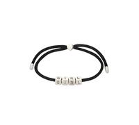 Elli Satin Lettering Herz 925 Sterling Silver goldplated Schwarz Damen