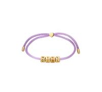 Elli Satin Lettering Herz 925 Sterling Silver goldplated Violett Damen