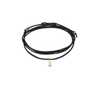 Elli Satinband Choker Tropfen Anhänger 925 Silber Schwarz Damen