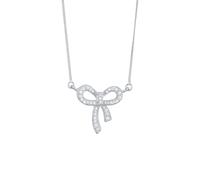 Elli Schmuck Schleife Zirkonia Weiß 925 Sterling Silber 45 Damen