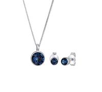 Elli Schmuckset Damen blau, 45