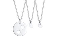 Elli Schmuckset Damen Herz Anhänger Basic 925 Silber