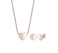 Elli Schmuckset Damen Herz Liebe mit Kristalle