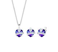 Elli Schmuckset Damen lila, 45