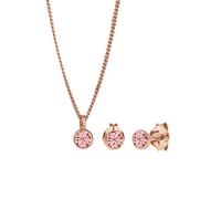 Elli Schmuckset Damen Rund Basic Schlicht mit Kristalle