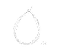 Elli Schmuckset Damen Süßwasserzuchtperle in 925 Sterling Silber