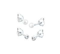 Elli Set Basic Perle Kristalle 925 Silber OneSize Damen