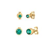 Elli Set Kristalle Basic Grün 925 Silber OneSize Damen