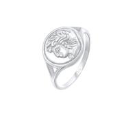 Elli Siegelring Coin Antik Münze 925 Silber 58 Damen