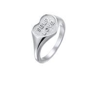 Elli Siegelring Herz 925 Sterling Silber 52 Damen