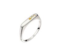 Elli Siegelring mit Kristallen 925 Sterling Silber 54 Damen