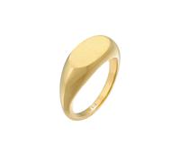 Ring Siegelring Oval Glanz Geo Basic Trend 925 Silber Elli Gold 5H609/90X56