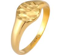 Elli Siegelring Royal Hammerschlag Trend 925 Silber 54 Damen