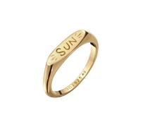 Elli Siegelring Sonne 925 Sterling Silber vergoldet 58 Damen