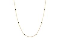 Elli Solitär Glamourös Schwarz 925 Silber, mit Kristallen von Swarovski® goldfarben Damen