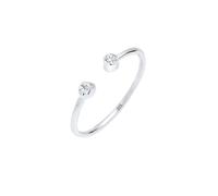 Elli Ring Damen Solitär Statement mit Kristalle in 925 Sterling Silber