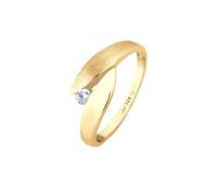 Elli Solitär Wickelring Zirkonia 925 Silber 54 Damen