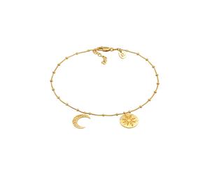 Elli Sonne Mond 925 Silber goldfarben Damen