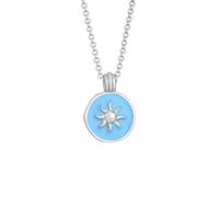 Elli Sonne Münze Emaille 925 Silber 45 Damen