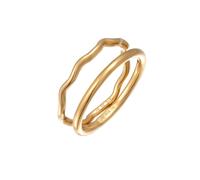 Elli Stapelringe 2er Set Bandringe 925 Silber 56 Damen