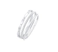 Elli Stapelringe Stacking Bandring 3er Set 925 Silber 54 Damen