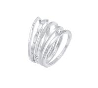 Elli Stapelringe Stacking Bandringe 5er Set 925 Silber 56 Damen