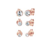 Elli Stecker 925 Silber, mit Kristallen von Swarovski® rosefarben Damen
