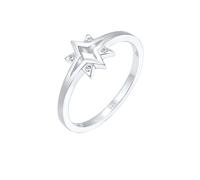 Elli Ring Damen Sterne Starburst mit Kristallen in 925 Sterling Silber